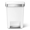 simplehuman LINER POCKET Kosz Pedałowy 45 l / Biały